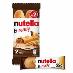 Nutella B-ready Wafer Bars Hazelnut Spread with Cocoa Snack Bars 2 Pack - 1.55 Oz