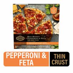 Private Selection Hot Honey Pepperoni and Feta Thin Crust Frozen Pizza
