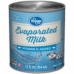 Kroger Regular Evaporated Milk