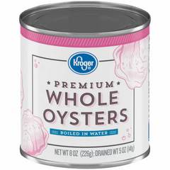 OYSTERS BOILED 12/8OZ/CASE - KROGER (EACH)