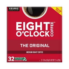 Eight O'Clock Original Medium Roast Coffee K-Cup Pods 32 Count