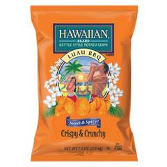 Hawaiian Kettle Style Luau Bbq Chips - 7.5 Oz