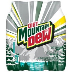 Diet Mountain Dew Soda Bottles