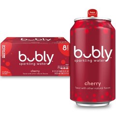 Bubly Cherry Sparkling Water Cans