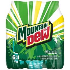 Mountain Dew Soda Bottles