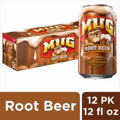 Mug Root Beer Caffeine Free Soda Cans