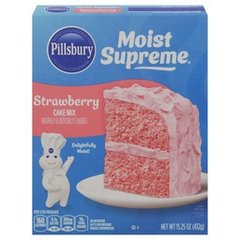 Pillsbury Moist Supreme Strawberry Cake Mix 15.25 Ounces