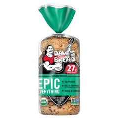 Dave's Killer Bread Epic Everything Bagels, Organic Bagels, 5 Count