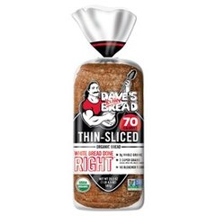 Dave's Killer Bread Organic Thin-Sliced White Bread Done Right Bread 20.5 Ounces