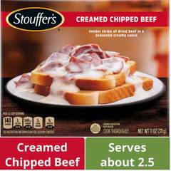 Stouffer's Creamed Chipped Beef, Single Serve, Single Frozen Meals 11 oz