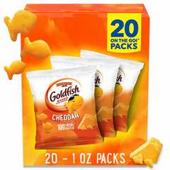 Goldfish On The Go! Cheddar Snack Crackers 20 Pack