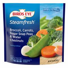 Birds Eye Steamfresh Broccoli, Carrots, Peas & Water Chestnuts 10 Ounces