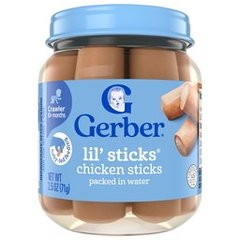 Gerber Chicken Sticks, Lil' Sticks, Crawler (10+ Months) 2.5 Oz