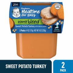 Gerber Sitter 2nd Foods Nourishing Blends Sweet Potato Turkey With Oats 2 Ea