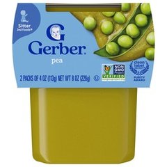 Gerber 2nd Foods Pea Baby Food 2 Pack