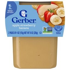 Gerber 2nd Foods Apple Strawberry Banana Baby Food 2 Pack