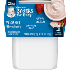 Gerber 2nd Foods Strawberry Yogurt Blends Baby Food 2 Pack