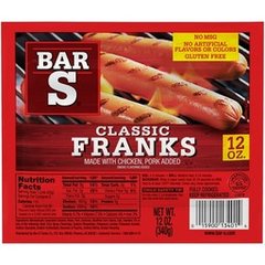 Bar S Classic Franks 12 Oz
