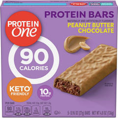 Protein One 90 Calories Peanut Butter Chocolate Keto Friendly Protein Bars