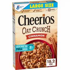 General Mills Cheerios Oat Crunch Cinnamon Large Size Cereal