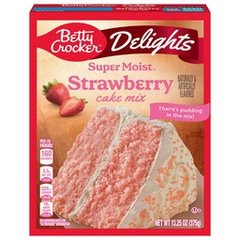 Betty Crocker Super Moist Delights Strawberry Cake Mix