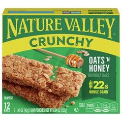Nature Valley Oats 'n Honey Crunchy Granola Bars 12 Pack