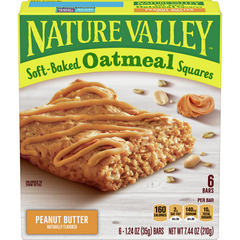 Nature Valley Peanut Butter Sugar Oatmeal Squares - 6-1.24 Oz