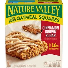 Nature Valley Soft Baked Cinnamon Brown Sugar Oatmeal Squares 7.44 Ounces