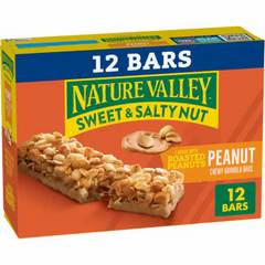 Nature Valley Sweet & Salty Nut Chewy Peanut Granola Bars - 12 ct