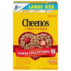Cheerios Large Size Toasted Whole Grain Oat Cereal 12 Ounces