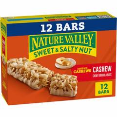 Nature Valley Cashew Sweet and Salty Nut Chewy Granola Bars