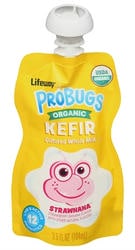 Lifeway Organic Kefir Strawnana Cultured Whole Milk