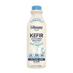 Lifeway Probiotics Kefir Cultured Whole Milk Lactose Free, Plain Unsweetened Kefir