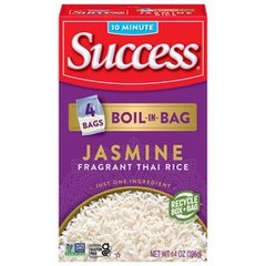 Success Boil-In-Bag Jasmine Fragrant Thai Rice 4 Pack