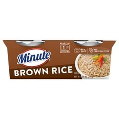 Minute Ready-to-Eat Brown Rice, Microwaveable Rice Cups,, 2 Count