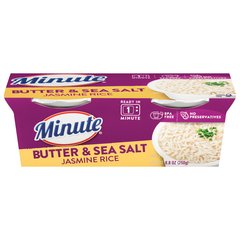 Minute Rice Buter & Sea Salt Jasmine Rice Cups 8.8 ounce