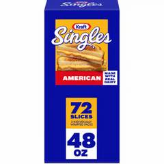 Kraft Singles American Cheese Slices - 72 ct