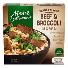 Marie Callender's Tender Ginger Beef and Broccoli Bowl, Frozen Meal, 11.8 oz.