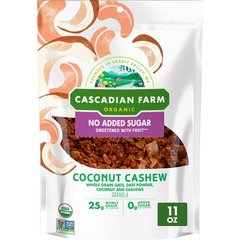 Cascadian Farm Organic No Added Sugar Coconut Cashew Granola
