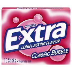 Extra Classic Bubble Gum Sugar free Single Pack