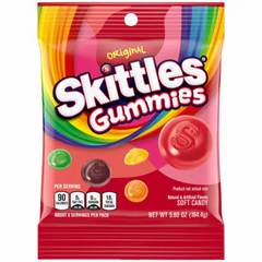 SKITTLES Original Gummy Candy Fruity Flavored Soft Gummies - 5.8 Oz