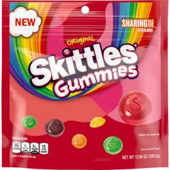 SKITTLES Gummies Original Gummy Candy Sharing Size Resealable Bag -12 Oz