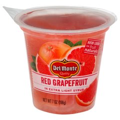 Del Monte Red Grapefruit in Light Syrup Fruit Cup 7 oz