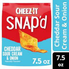 Cheez It Snap'd Cheddar Sour Cream & Onion Baked Snack Crackers 7.5 Ounces