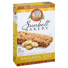 Sunbelt Bakery Banana Oat Chewy Granola Bars