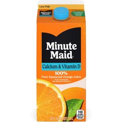 Minute Maid Calcium Orange Juice Carton