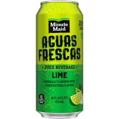 Minute Maid Aguas Frescas Lime Juice Beverage Can