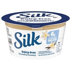 Silk Vanilla Dairy Free Vegan Soy Milk Yogurt Alternative Cup