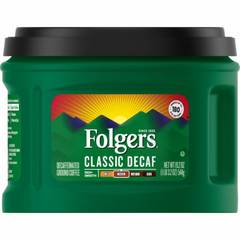Folgers Classic Decaf Ground Coffee Medium Roast