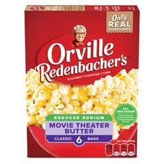 Orville Redenbacher's Reduced Sodium Butter Microwave Popcorn - 6 ct